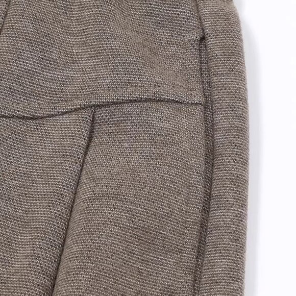 B.Sure Light Brown Straight Casual Wide-Leg Pants - Picture 3 of 4